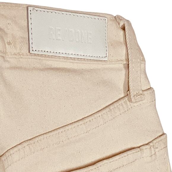 RE/DONE White Ultra High Rise Stovepipe Jeans Size 24 - Picture 5 of 10